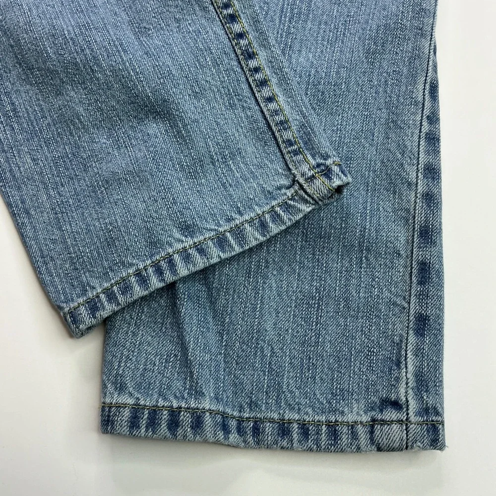 Denizen Light Blue Straight Fit Jeans Kids Size 10 Regular Adjustable Waist